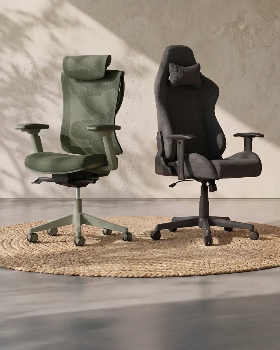 The chairs: gaming vs ergonomic