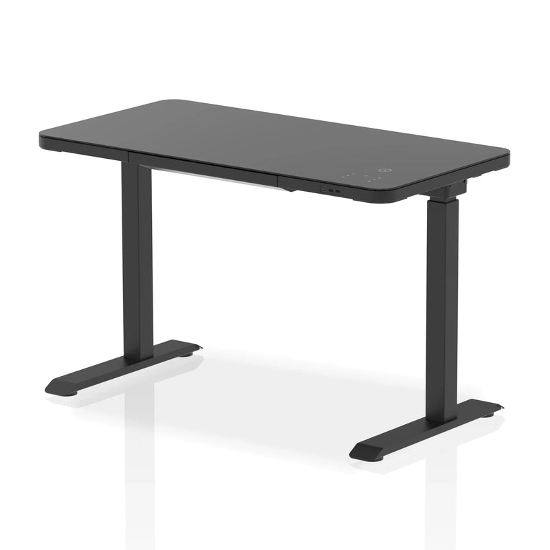 Dynamic Black Ice Smart Glass Height Adjustable Desk