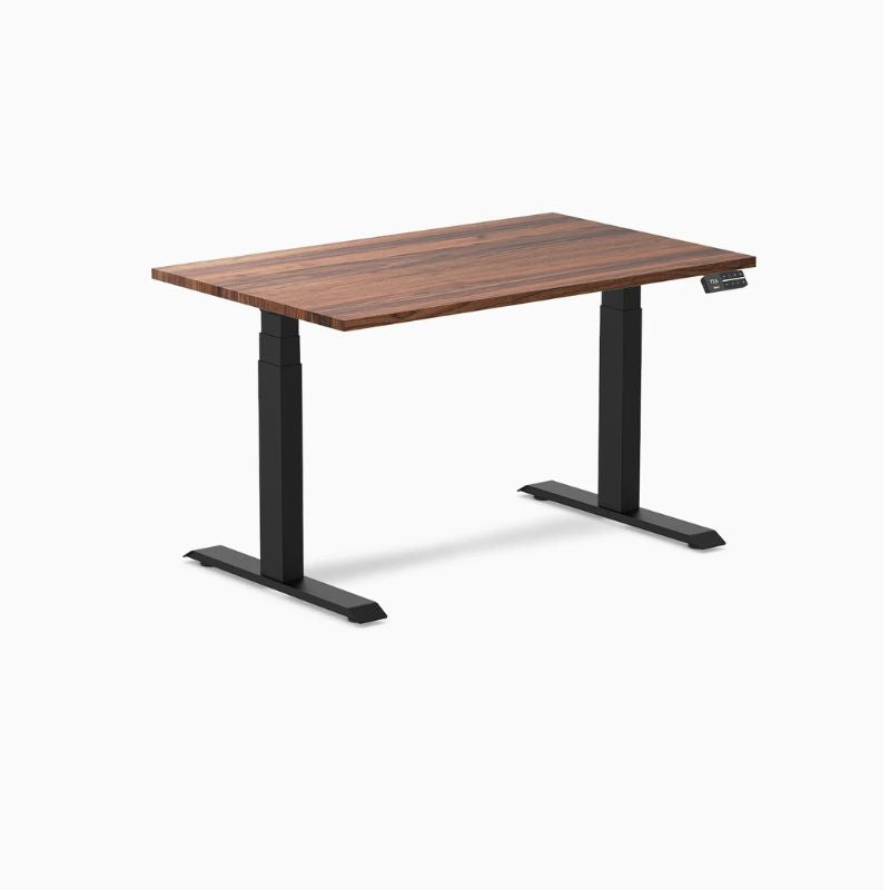 Desky Dual Hardwood Standing Desk – Electric Sit Stand Desk – Solid Hardwood