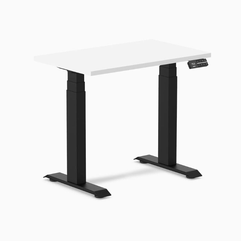 Desky Dual Mini sit stand desk 32*20 inches white