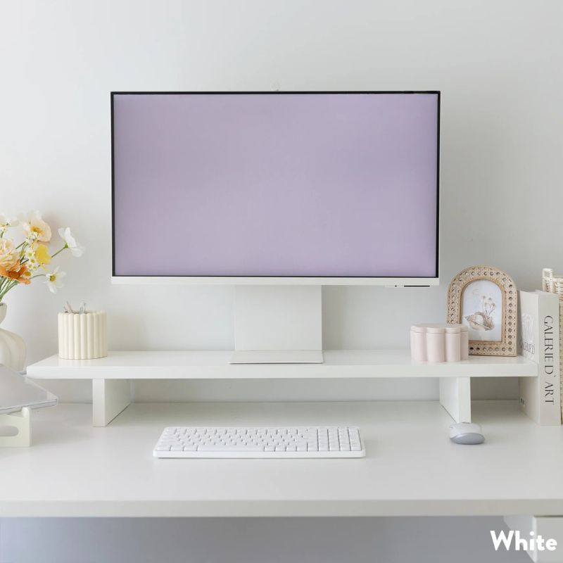 Desky Monitor Stand White