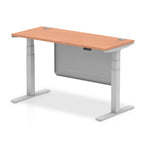 Dynamic Air Dual-Motor Slimline Standing Desk with Modesty Panel - Official Workspace View