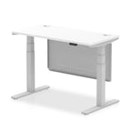 Dynamic Air Dual-Motor Slimline Standing Desk with Modesty Panel - Official Workspace View