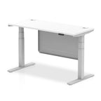 Dynamic Air Dual-Motor Slimline Standing Desk with Modesty Panel - Official Workspace View
