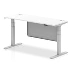 Dynamic Air Dual-Motor Slimline Standing Desk with Modesty Panel - Official Workspace View