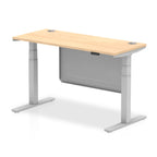 Dynamic Air Dual-Motor Slimline Standing Desk with Modesty Panel - Official Workspace View
