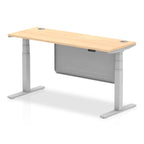 Dynamic Air Dual-Motor Slimline Standing Desk with Modesty Panel - Official Workspace View