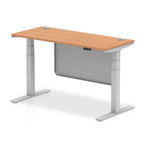 Dynamic Air Dual-Motor Slimline Standing Desk with Modesty Panel - Official Workspace View