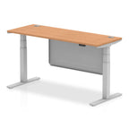 Dynamic Air Dual-Motor Slimline Standing Desk with Modesty Panel - Official Workspace View
