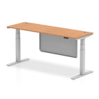 Dynamic Air Dual-Motor Slimline Standing Desk with Modesty Panel - Official Workspace View