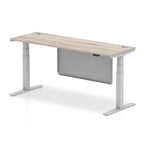 Dynamic Air Dual-Motor Slimline Standing Desk with Modesty Panel - Official Workspace View