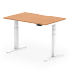 Dynamic Air Scalloped Edge Dual-Motor Height Adjustable Desk - Official Workspace View