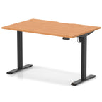 Dynamic Air Lite Height Adjustable Desk with Scalloped Edge - Official Workspace View