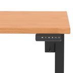Dynamic Air Lite Height Adjustable Desk with Scalloped Edge - Official Workspace View