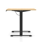 Dynamic Air Lite Height Adjustable Desk with Scalloped Edge - Official Workspace View