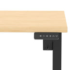 Dynamic Air Lite Height Adjustable Desk with Scalloped Edge - Official Workspace View
