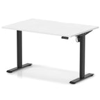 Dynamic Air Lite Height Adjustable Desk with Scalloped Edge - Official Workspace View