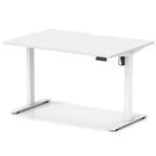 Air Lite Height Adjustable Desk With Scalloped Edge - white / white Frame