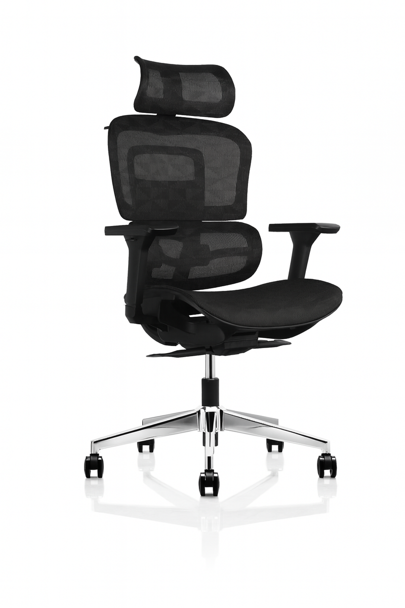 Revilo Ronda Ergonomic Mesh Operator Chair with Headrest
