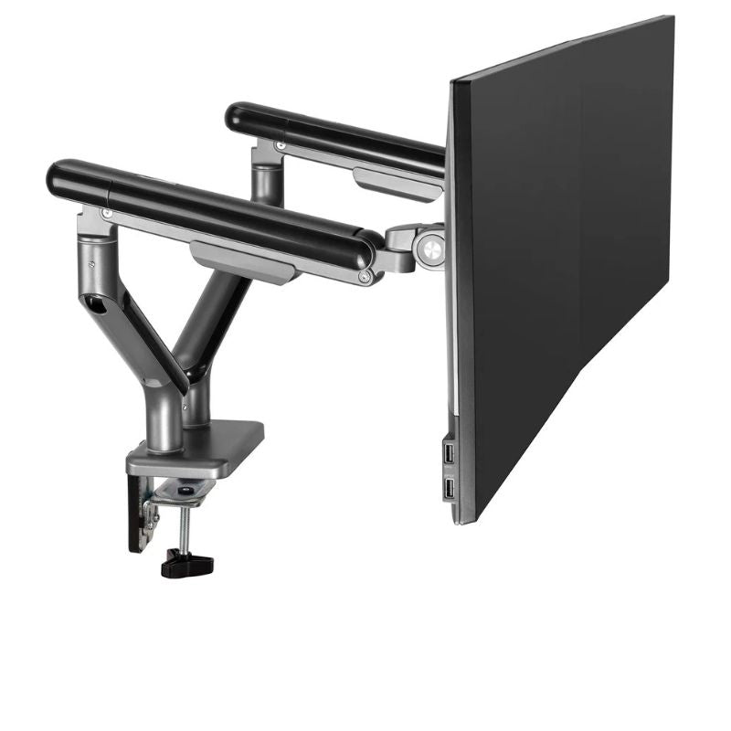 UpDown Neo Slim Dual Monitor Arm Black