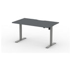 Formetiq Alto 1 Single-Motor Standing Desk, Anthracite Grey tabletop and Grey frame