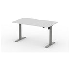 Formetiq Alto 1 Single-Motor Standing Desk, Concrete tabletop and Grey frame