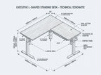 Lavoro Advance Corner 3D Isometric Technical CAD Blueprint and Dimensions Schematic