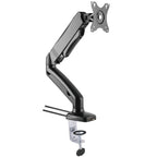 Dynamic Single Monitor Arm Clamp and Cable Routing Perspective