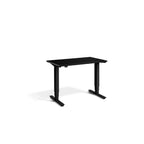 Lavoro Advance Mini 1000 x 600 mm standing desk, black frame, black desktop
