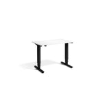 Lavoro Advance Mini 1000 x 600 mm standing desk, black frame, white desktop