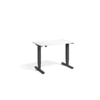 Lavoro Advance Mini 1000 x 600 mm standing desk, dark grey frame, white desktop