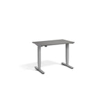 Lavoro Advance Mini 1000 x 600 mm standing desk, silver frame, graphite desktop