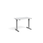 Lavoro Advance Mini 1000 x 600 mm standing desk, silver frame, light grey desktop
