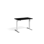 Lavoro Advance Mini 1000 x 600 mm standing desk, white frame, black desktop