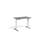 Lavoro Advance Mini 1000 x 600 mm standing desk, white frame, graphite desktop