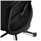 Close-up of the Lavoro Storr chair height-adjustable lower back support