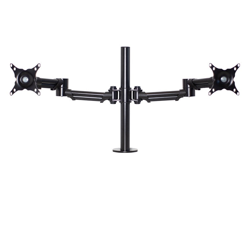 Lavoro Twin Monitor Arm with Adjustable Height & Cable Management