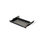 Lavoro Vault lockable under-desk drawer, medium 500 mm, black finish