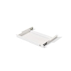 Lavoro Vault lockable under-desk drawer, medium 500 mm, white finish