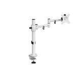 Dams Luna Single Monitor Arm - White Front View