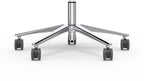 Formetiq Monza 5-Star Base Options - Black Nylon and Polished Aluminium