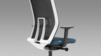 Formetiq Monza Mesh Task Chair - White Frame with Multifunction Armrests