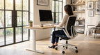 Formetiq Monza Mesh Task Chair in Executive British Standing Desk Workspace