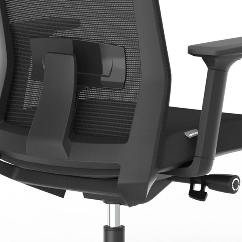 Multi-lock synchro mechanism with side tension & sliding seat