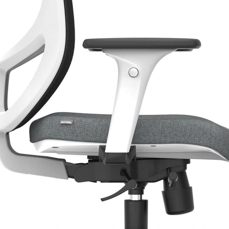 Ergonomic height-adjustable armrests with soft PU pads