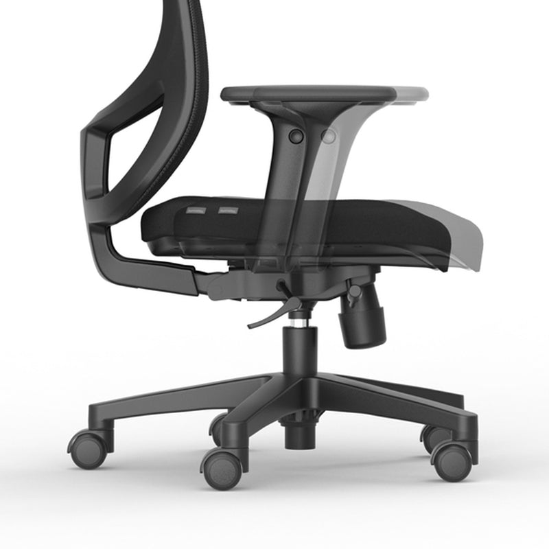 3-position synchro mechanism with integrated seat slide