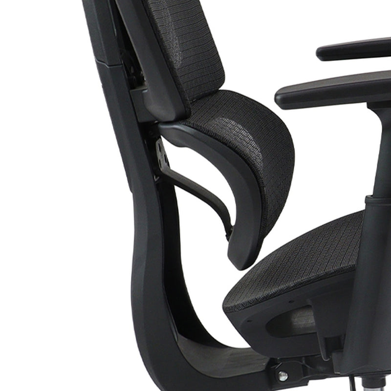Adaptive split-back lumbar cushion that moves with you