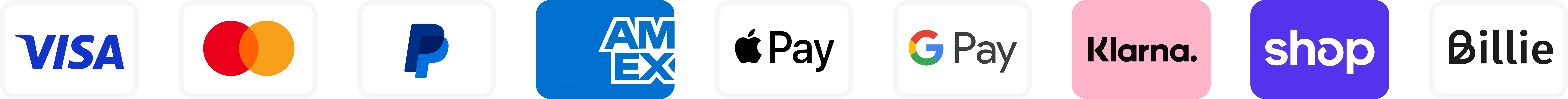 Accepted payment methods